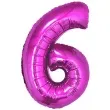 balon foliowy cyfra 6 rozowy godan 34 dgt