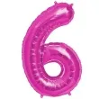 balon foliowy cyfra 6 rozowy oem 38 dgt