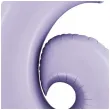 balon foliowy cyfra 6 satynowy liliowy grabo 40 dgt