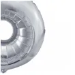 balon foliowy cyfra 6 srebrny partydeco 34 dgt