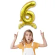 balon foliowy cyfra 6 stojaca zloty dekoracjepolska 15 dgt