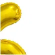 balon foliowy cyfra 6 stojaca zloty godan 29 dgt
