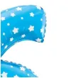 balon foliowy cyfra 6 w gwiazdki niebieski jix 18 dgt