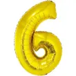 balon foliowy cyfra 6 zloty godan 14 dgt