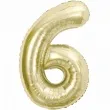 balon foliowy cyfra 6 zloty jasny godan 33 dgt