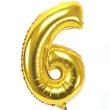 balon foliowy cyfra 6 zloty oem 16 dgt