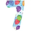 balon foliowy cyfra 7 baloniki amscan 34 dgt