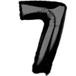 balon foliowy cyfra 7 czarny amscan 26 dgt
