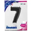 balon foliowy cyfra 7 czarny grabo 26 dgt