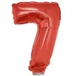 balon foliowy cyfra 7 czerwony funny fashion 16 dgt