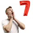 balon foliowy cyfra 7 czerwony funny fashion 40 dgt