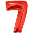balon foliowy cyfra 7 czerwony funny fashion 40 dgt