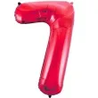 balon foliowy cyfra 7 czerwony unique 34 dgt