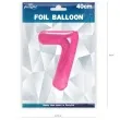balon foliowy cyfra 7 fuksja partypal 16 dgt