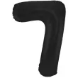 balon foliowy cyfra 7 metaliczny mat czarny folat 34 dgt