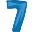 balon foliowy cyfra 7 niebieski amscan 26 dgt
