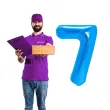 balon foliowy cyfra 7 niebieski partypal 16 dgt