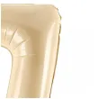 balon foliowy cyfra 7 pastel bezowy partydeco 34 dgt