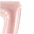 balon foliowy cyfra 7 pastel rozowy jasny partydeco 34 dgt