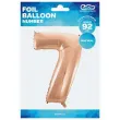 balon foliowy cyfra 7 rozowe zloto godan 45 dgt