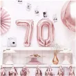 balon foliowy cyfra 7 rozowe zloto partydeco 14 dgt