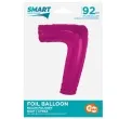 balon foliowy cyfra 7 rozowy ciemny godan 36 dgt