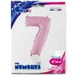 balon foliowy cyfra 7 rozowy pastel grabo 26 dgt