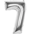 balon foliowy cyfra 7 srebrny boland 34 dgt
