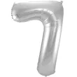 balon foliowy cyfra 7 srebrny folat 34 dgt