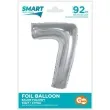 balon foliowy cyfra 7 srebrny godan 36 dgt