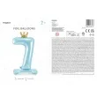 balon foliowy cyfra 7 stojaca blekitny partydeco 33 dgt