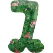 balon foliowy cyfra 7 stojaca hawajskie party folat 17 dgt