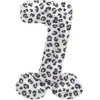 balon foliowy cyfra 7 stojaca panterka folat 17 dgt