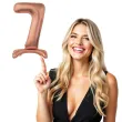 balon foliowy cyfra 7 stojaca rozowe zloto godan 29 dgt
