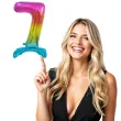 balon foliowy cyfra 7 stojaca teczowy godan 29 dgt