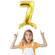 balon foliowy cyfra 7 stojaca zloty dekoracjepolska 30 dgt