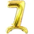 balon foliowy cyfra 7 stojaca zloty dekoracjepolska 30 dgt