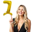 balon foliowy cyfra 7 stojaca zloty godan 29 dgt