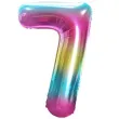 balon foliowy cyfra 7 teczowy godan 34 dgt