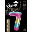 balon foliowy cyfra 7 teczowy godan 34 dgt