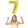 balon foliowy cyfra 7 zloty partypal 16 dgt