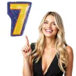 balon foliowy cyfra 7 zolty folat 18 shp