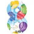 balon foliowy cyfra 8 baloniki amscan 34 dgt