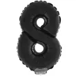 balon foliowy cyfra 8 czarny funny fashion 16 dgt