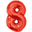 balon foliowy cyfra 8 czerwony funny fashion 40 dgt