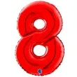 balon foliowy cyfra 8 czerwony grabo 26 dgt