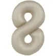 balon foliowy cyfra 8 mat kremowe latte folat 34 dgt