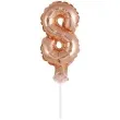 balon foliowy cyfra 8 micro rozowe zloto godan 5 dgt