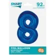 balon foliowy cyfra 8 niebieski godan 36 dgt
