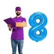 balon foliowy cyfra 8 niebieski partypal 16 dgt